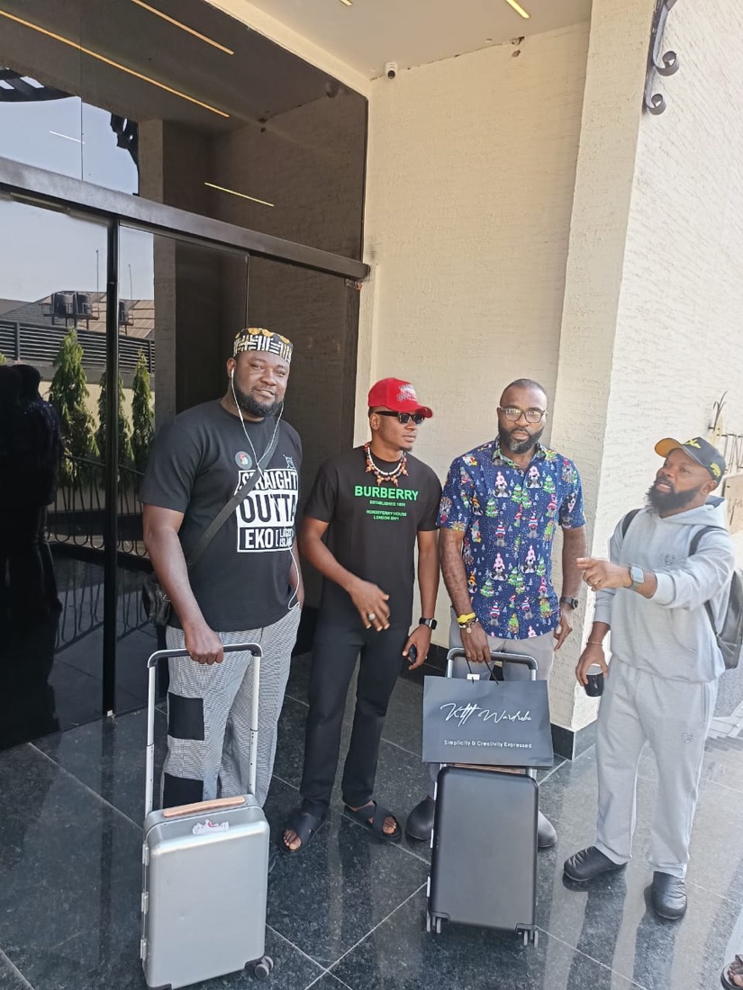 The EDEGA team travelling to a production