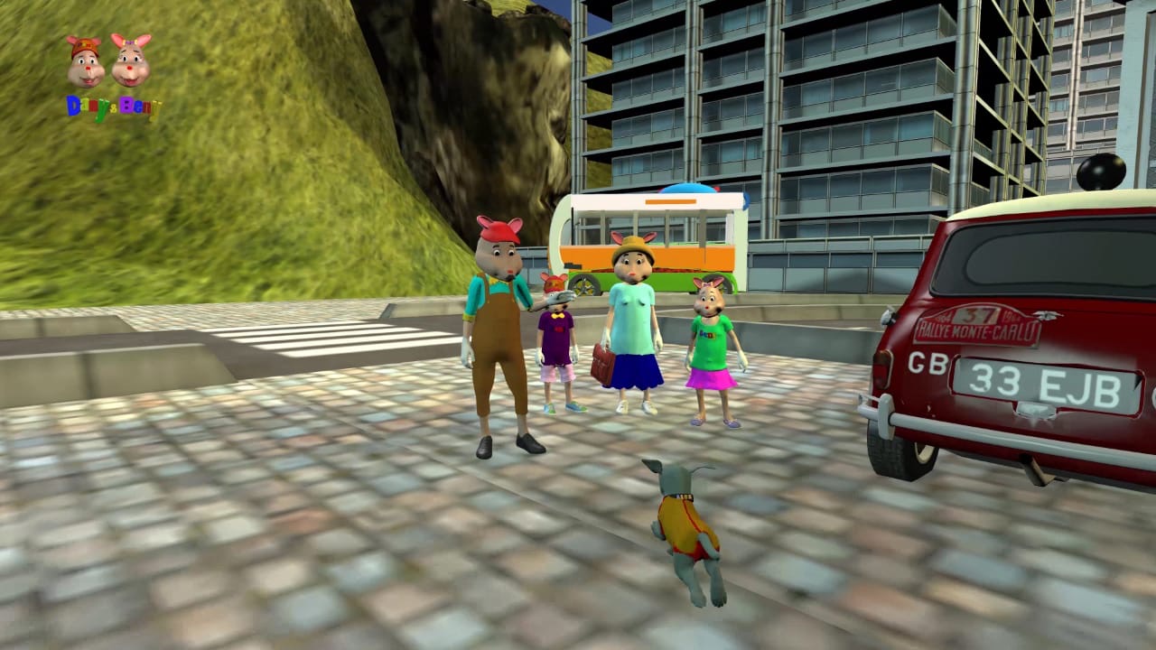 City scene from the Dany and Beny animated series